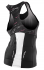 Orca Core Support singlet mouwloos tri top zwart/wit dames  JVC802