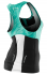 Orca Core Support singlet mouwloos tri top zwart/groen dames  JVC820