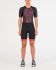 2XU Compression korte mouw trisuit zwart/rood dames  WT4843d-BLK/VCM-VRR