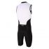 Zone3 Lava long distance mouwloos trisuit zwart/wit heren  TS20MLTS101